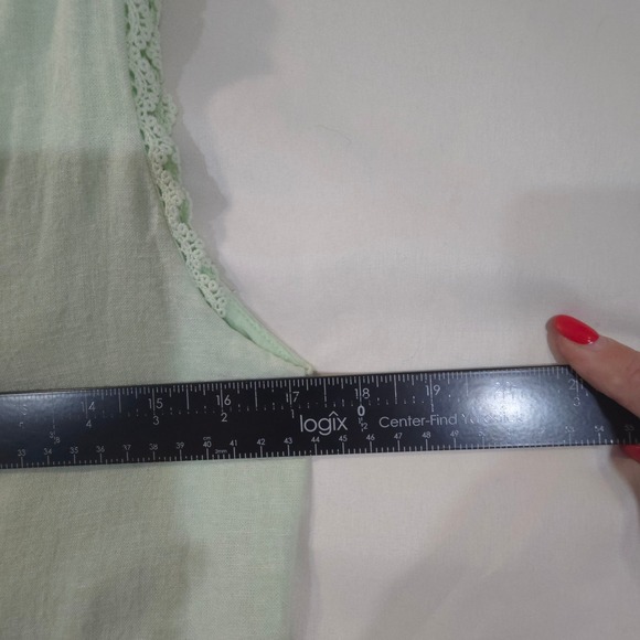 Laura Ashley Light Green V Neck Button Front Maxi Dress Size 2 - Picture 5 of 9